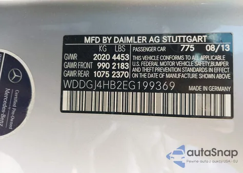 2014 Mercedes-Benz C 250 from USA, damaged, VIN WDDGJ4HB2EG199369